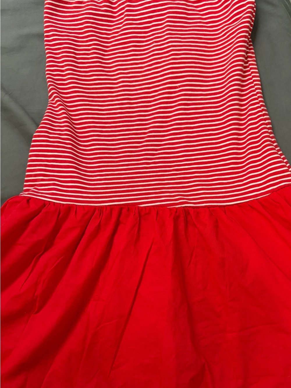 Hollister striped Tube Top Red Skirted Romper - Women size Small - NWT - Picture 6 of 8